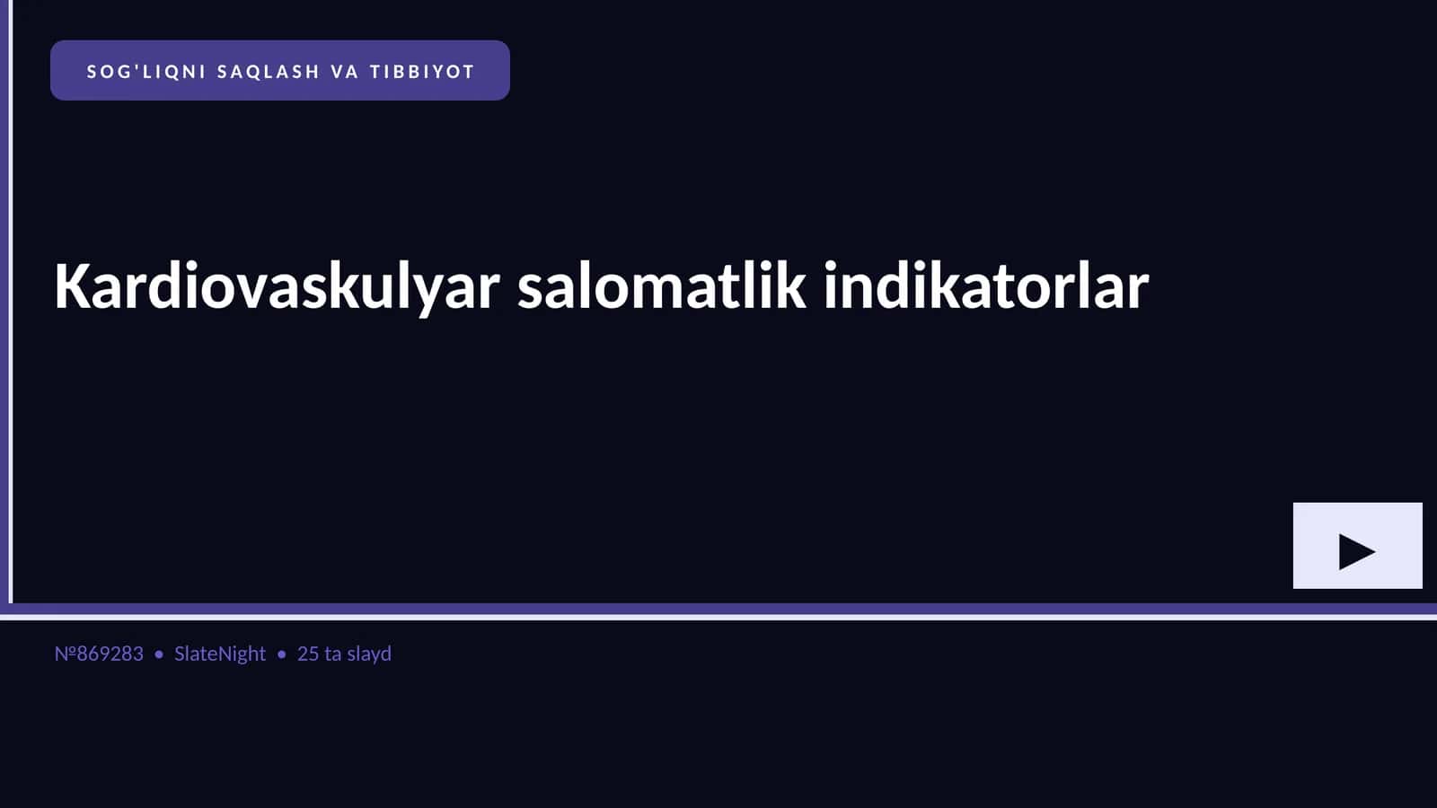 Kardiovaskulyar salomatlik indikatorlar