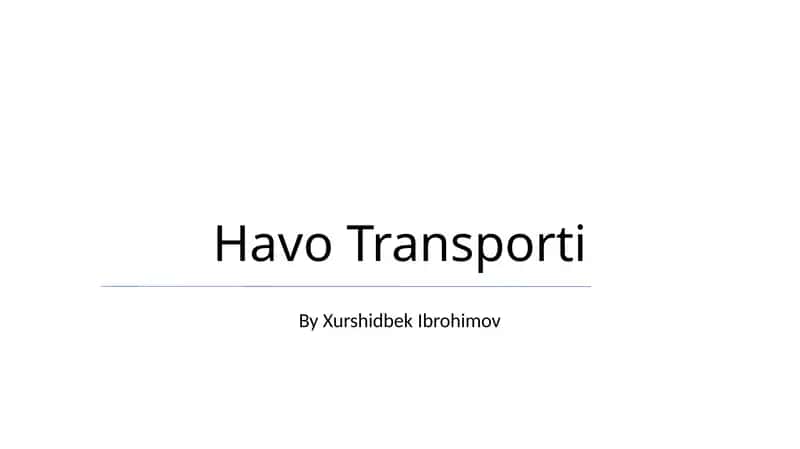 Havo Transporti