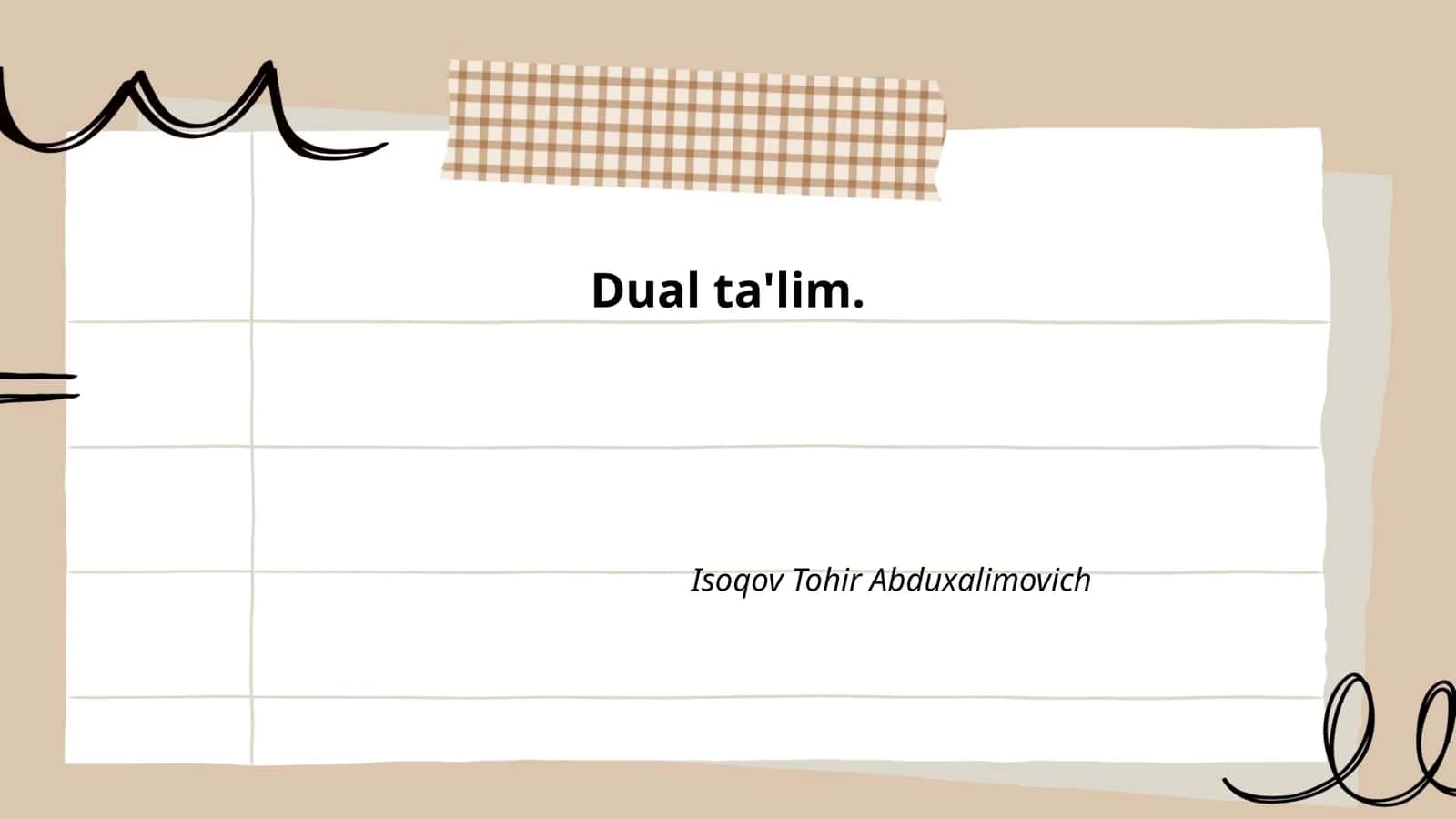Dual ta'lim nazariyasi va amaliyoti