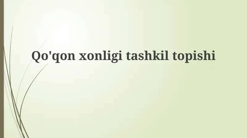 Qo'qonxonligitashkiltopishi