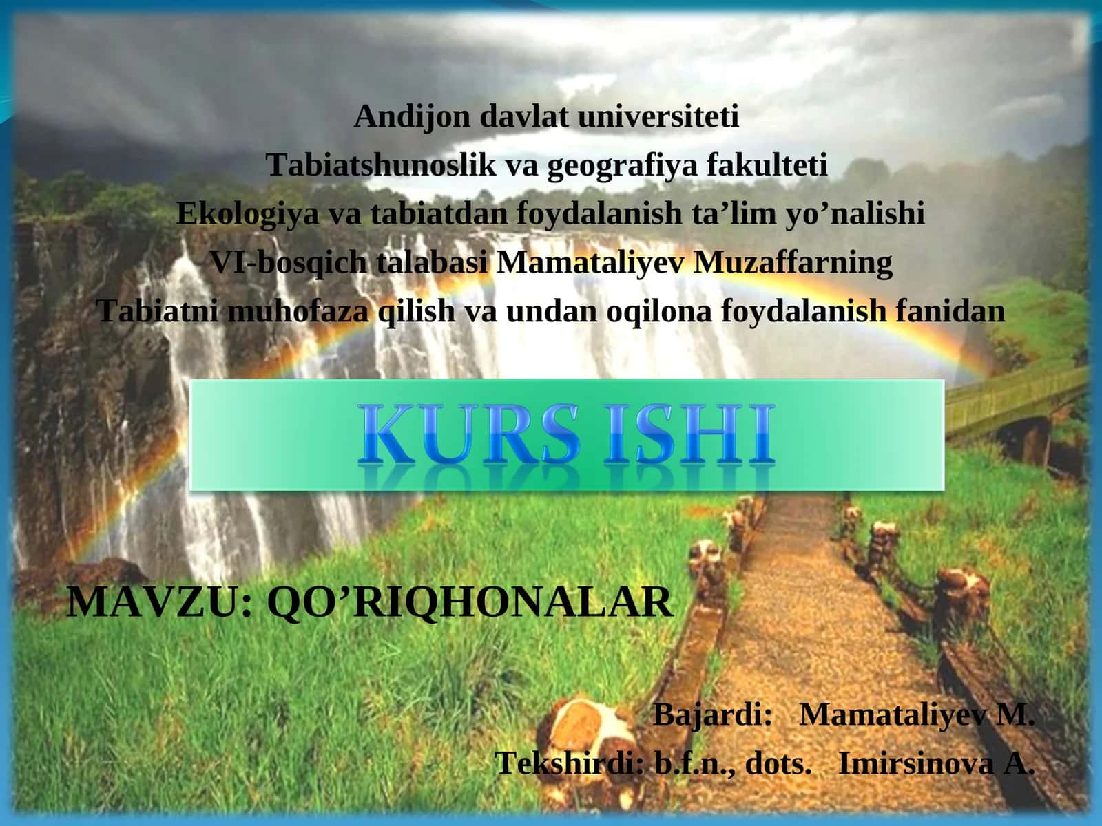 QO’RIQHONALAR
