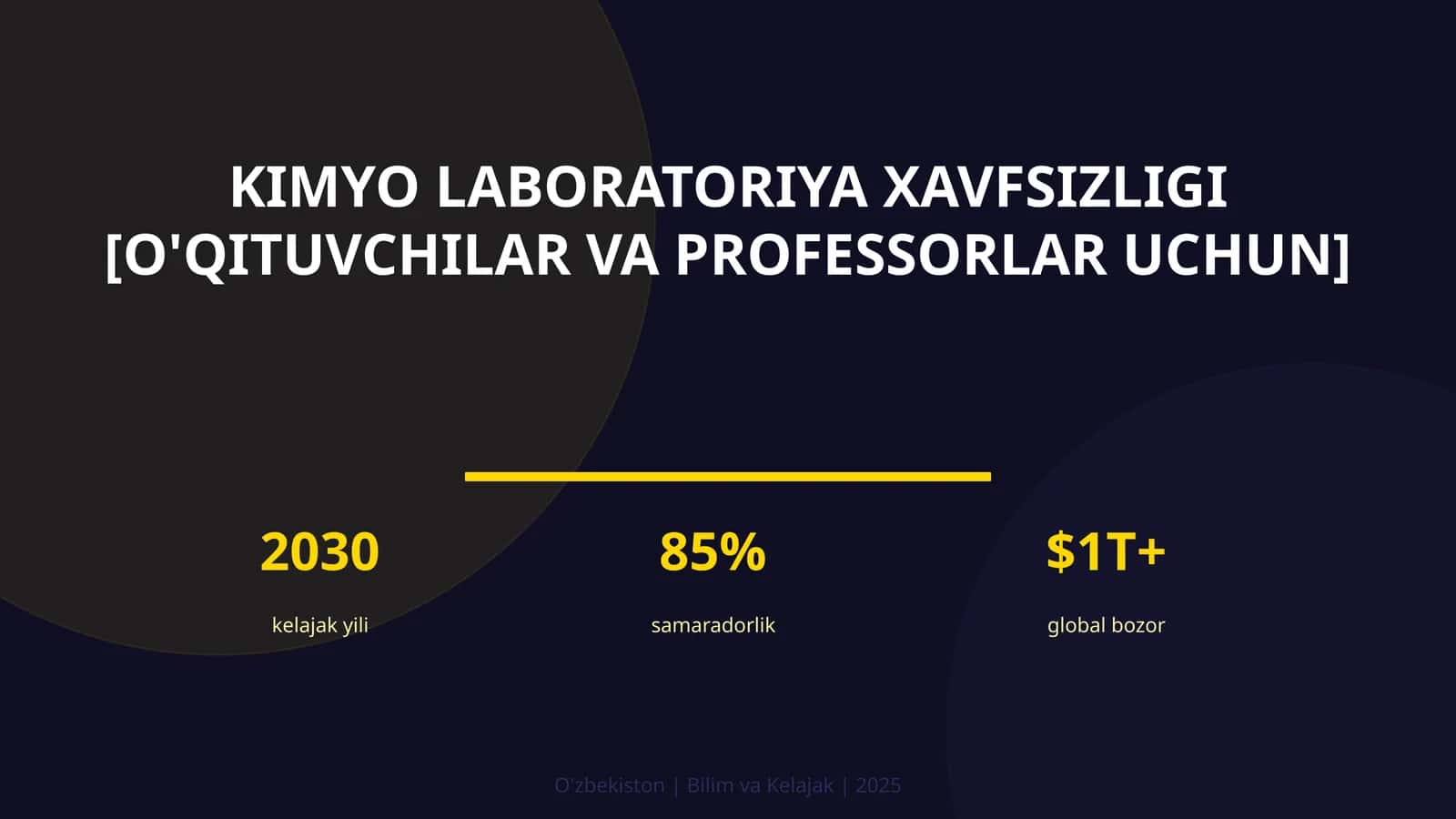 Kimyo laboratoriya xavfsizligi [o'qituvchilar va professorlar uchun]