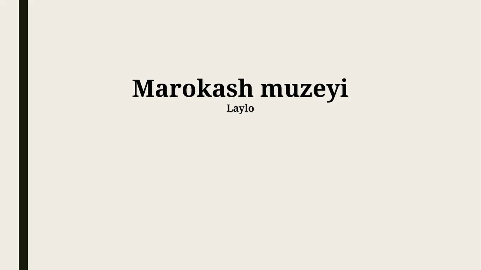 Marokash muzeyi