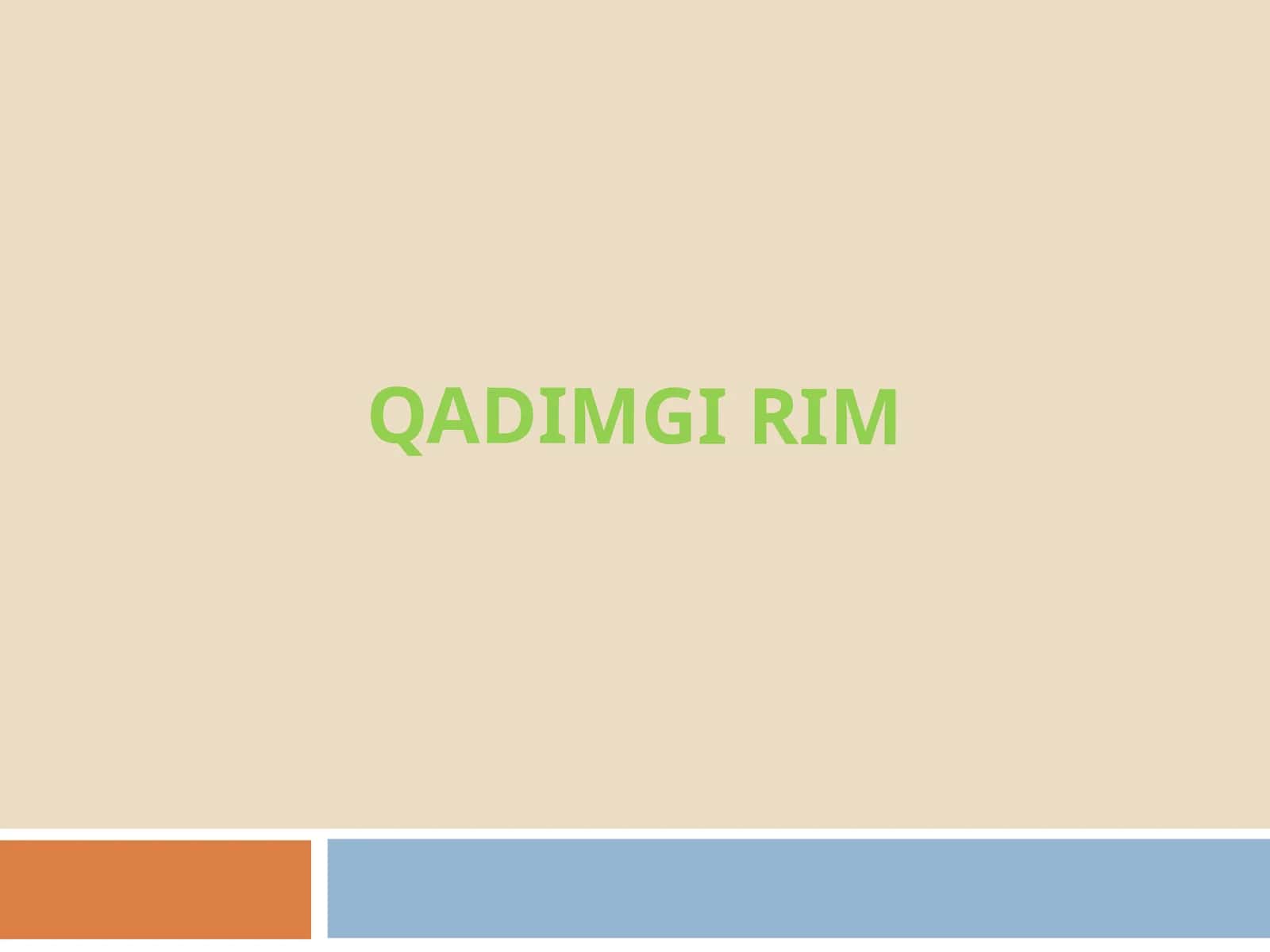 Qadimgi Rim