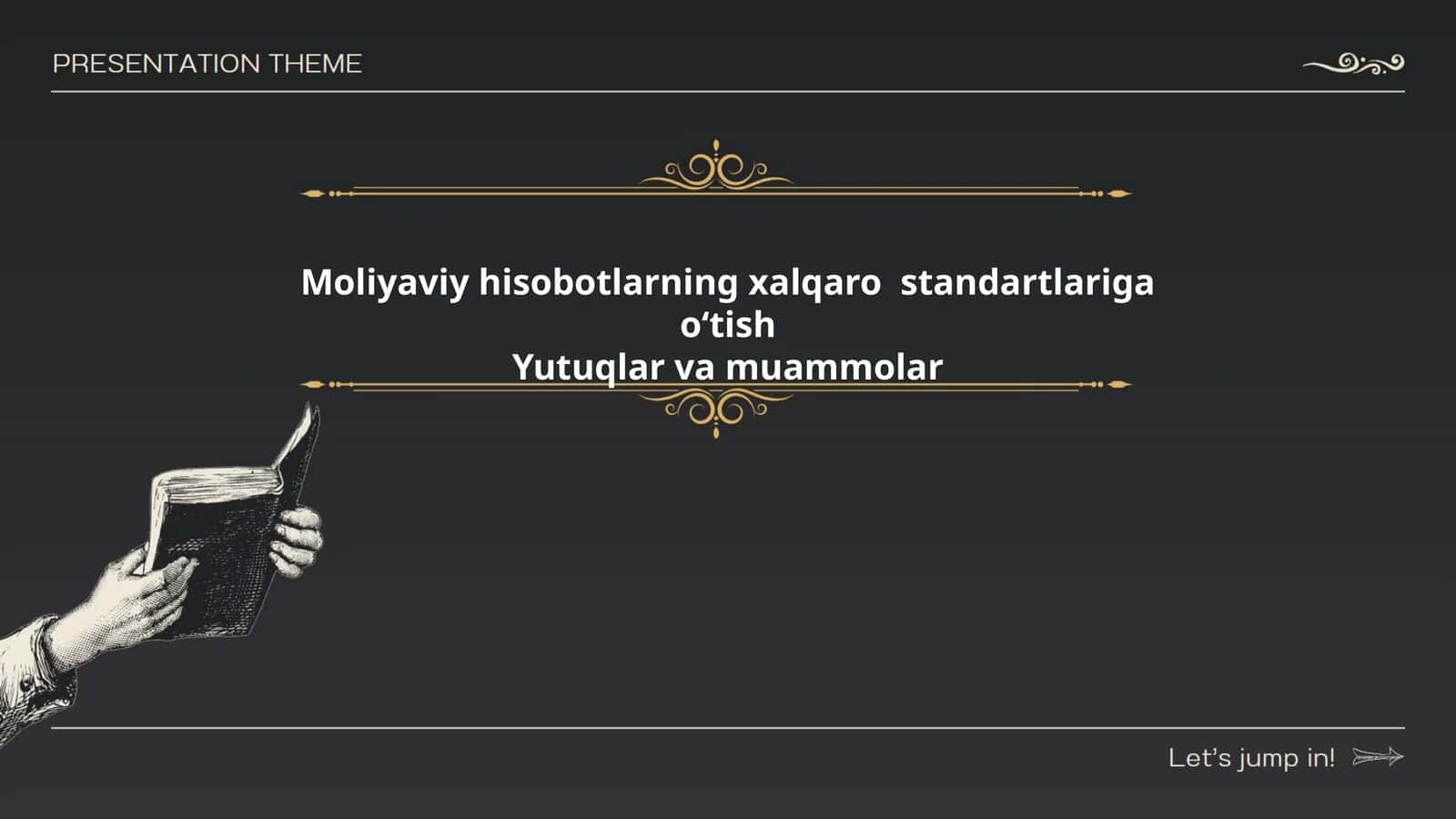 Moliyaviy hisobotlarning xalqaro standartlariga oʻtish Yutuqlar va muammolar