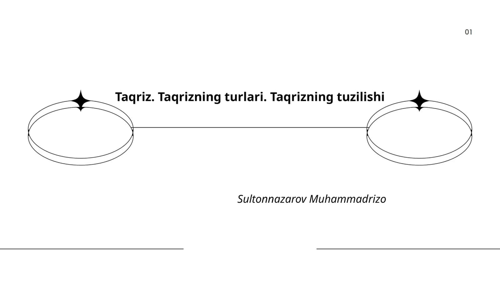 Taqriz. Taqrizning turlari. Taqrizning tuzilishi