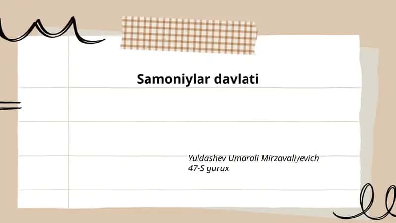Samoniylar davlati tarixi
