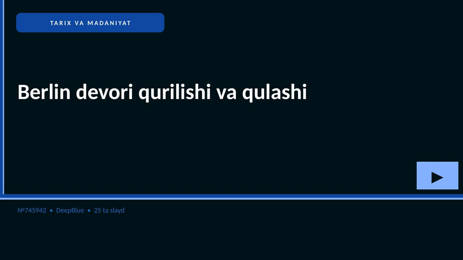 Berlin devori qurilishi va qulashi