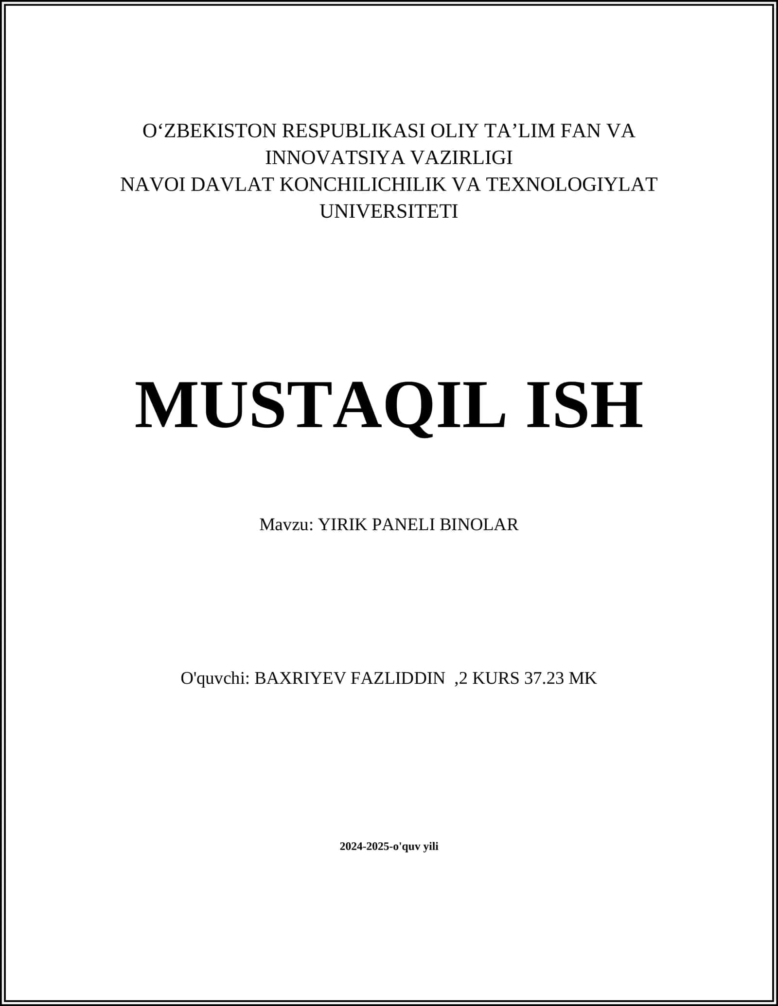 YIRIK PANELI BINOLAR
