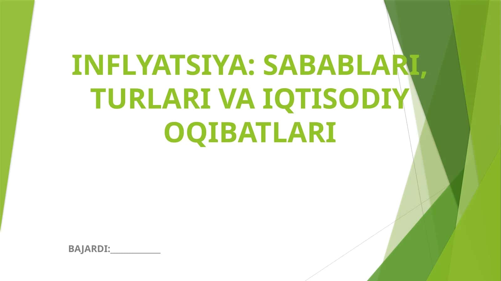 Inflyatsiya: Sabablari, Turlari va Iqtisodiy Oqibatlari