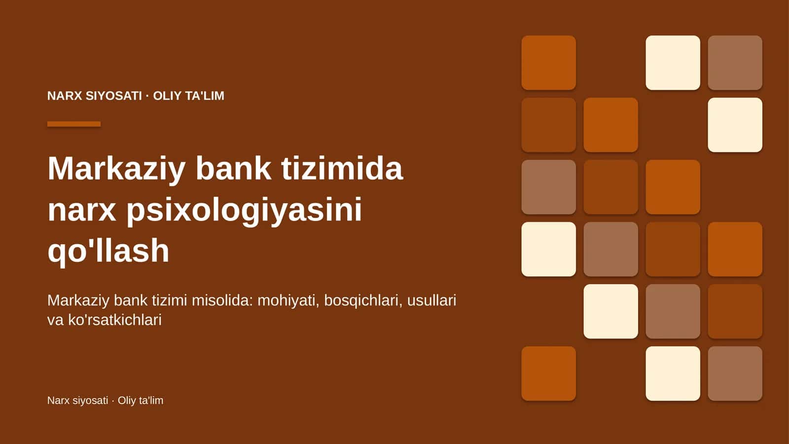 markaziy bank tizimida narx psixologiyasini qo'llash 2282