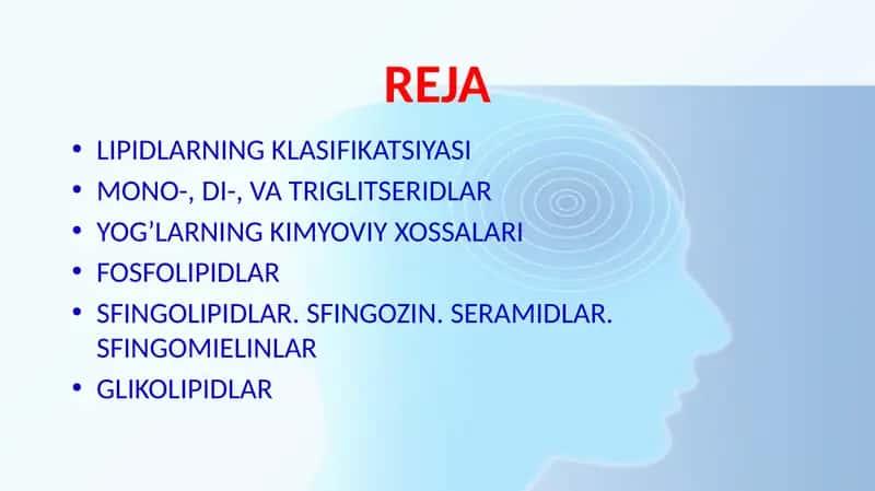 Lipidlar klassifikatsiyasi