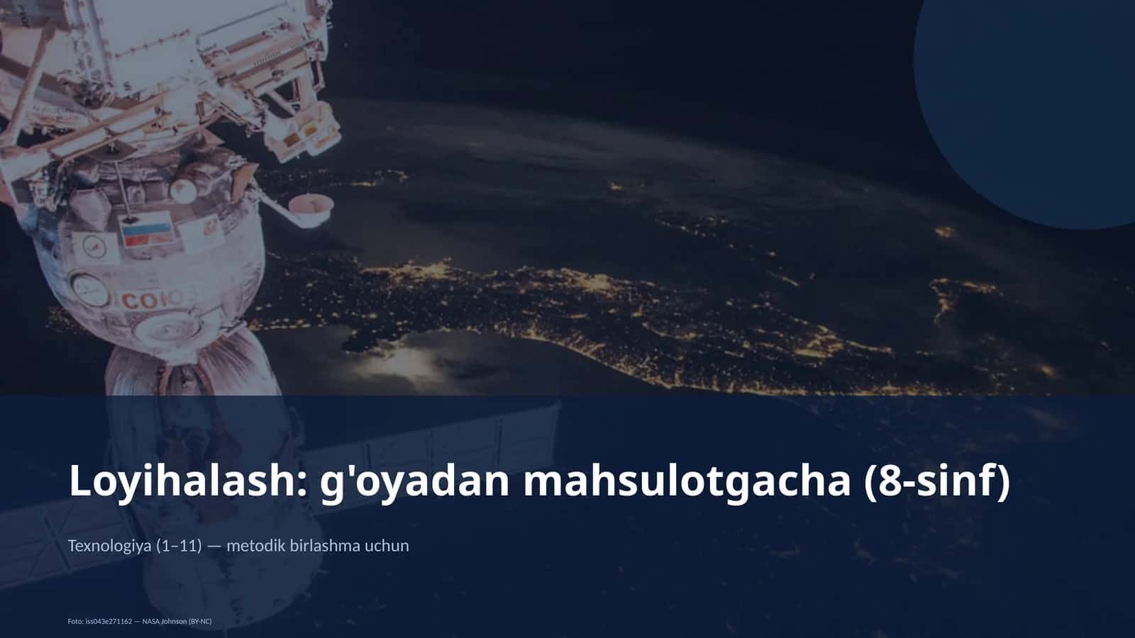 G'oyadan mahsulotgacha (8-sinf)