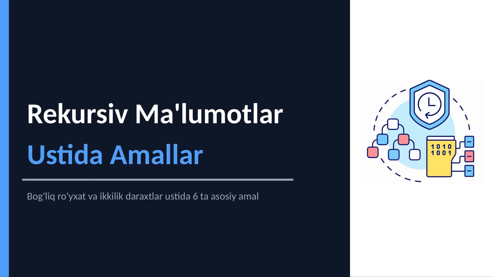 Rekursiv Ma'lumotlar Ustida Amallar
