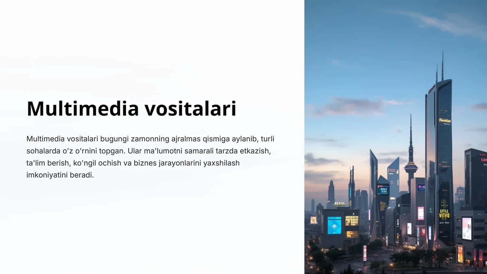 Multimedia vositalari