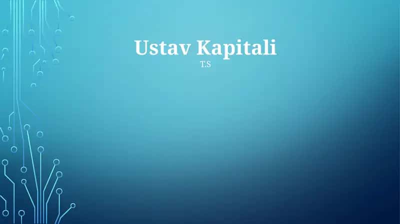 Ustav Kapitali