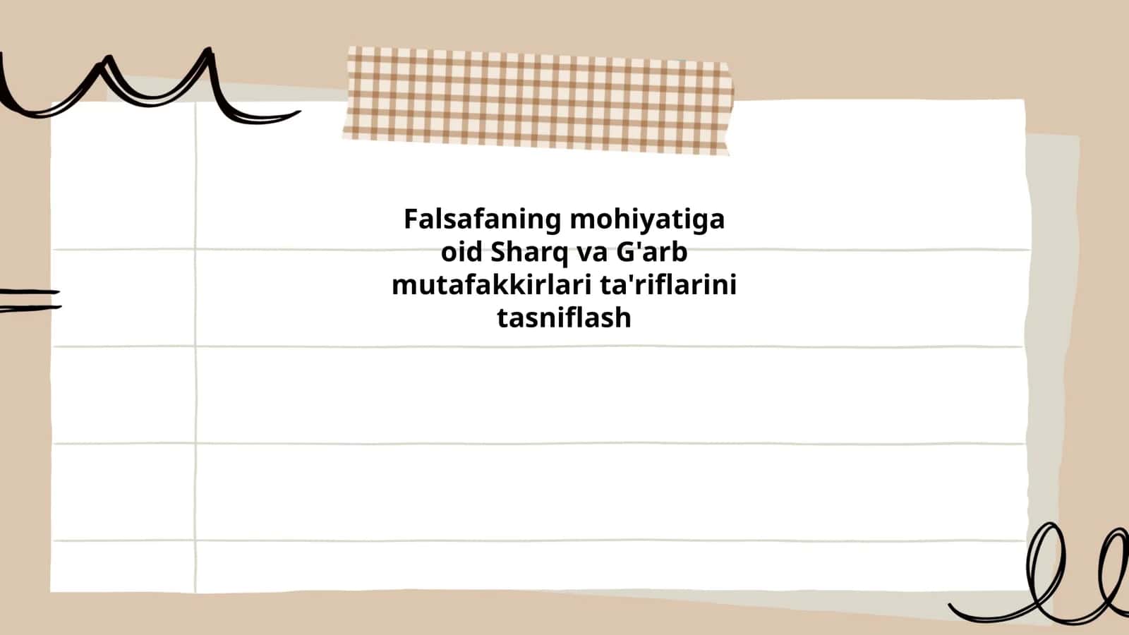 Sharq falsafasida Falsafaning Mohiyati