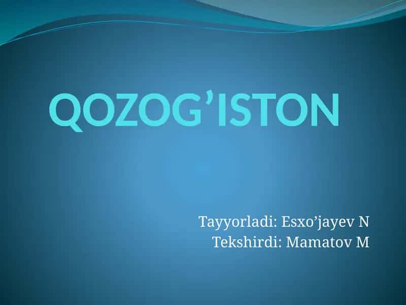 Qozog'iston