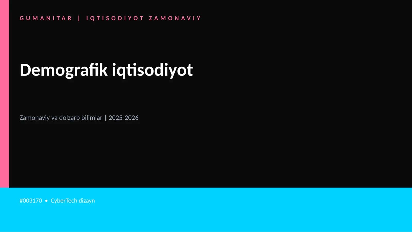 Demografik iqtisodiyot