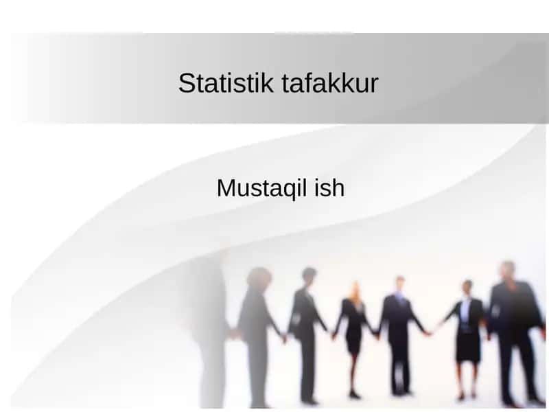 Statistik tafakkur