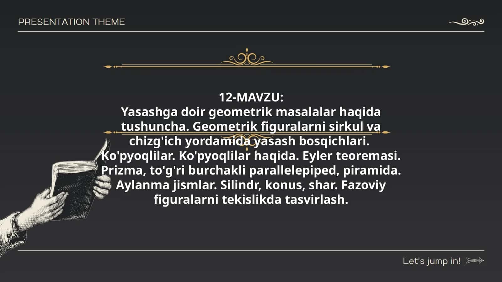 Yasashga doir geometrik masalalar