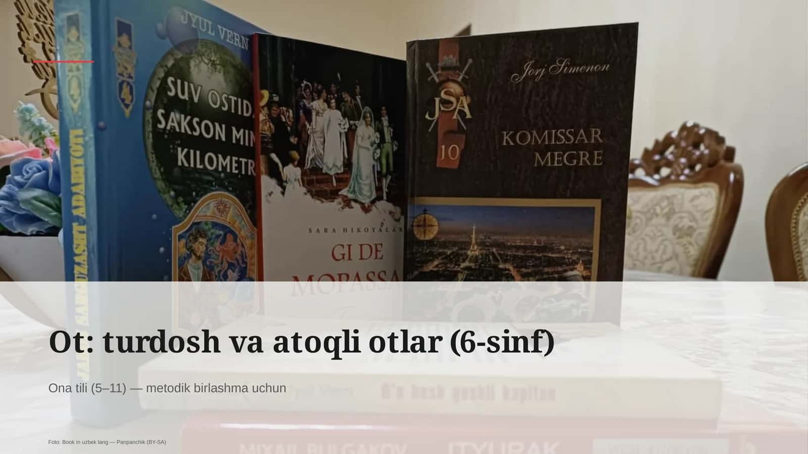 Ot: Turdosh va atoqli otlar (6-sinf)