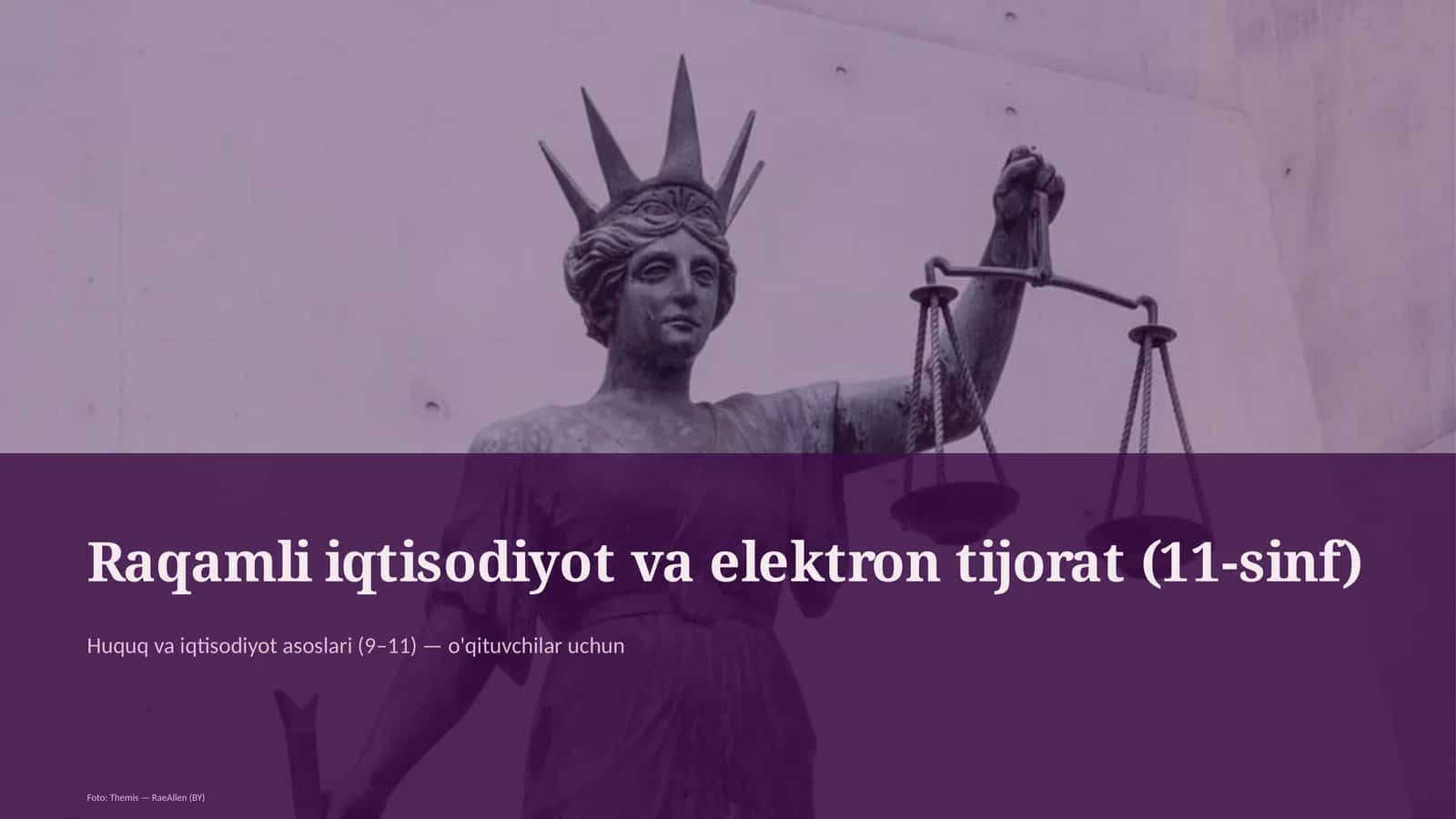 Huquq va iqtisodiyot asoslari (9–11) — o'qituvchilar uchun