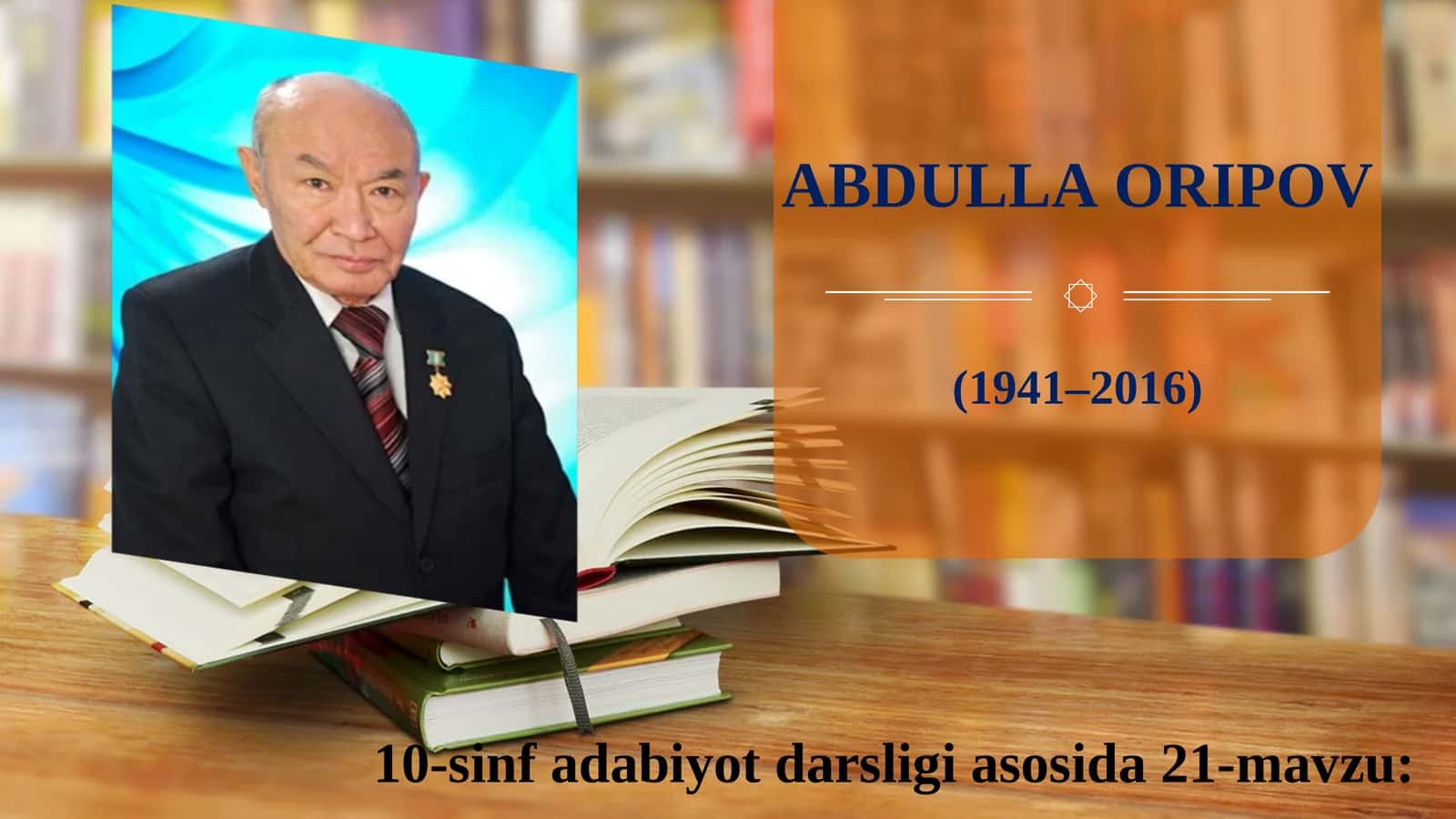 21-mavzu: Mening tug‘ilib o‘sgan, bolaligim o‘tgan joylar