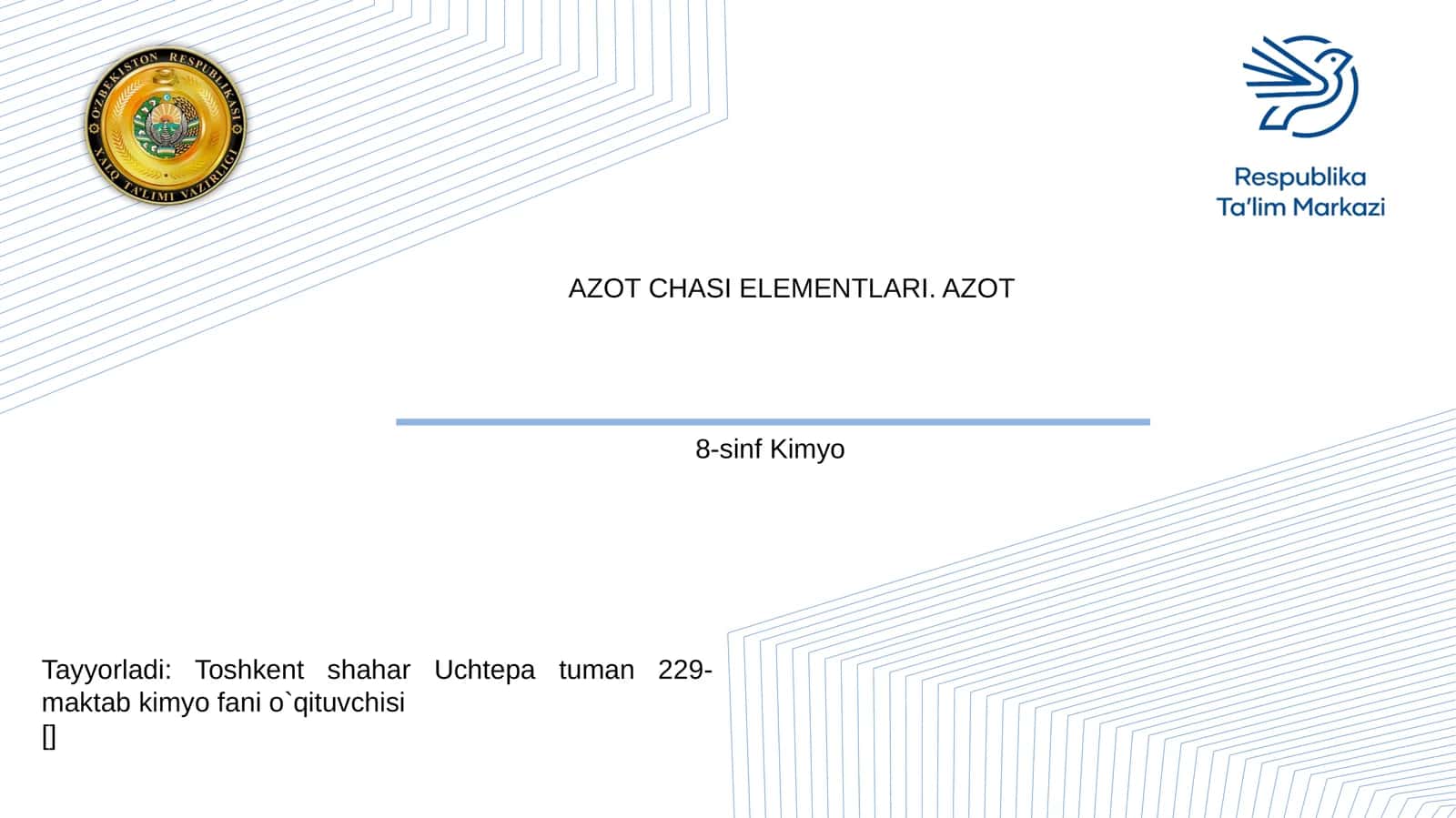 AZOT CHASI ELEMENTLARI