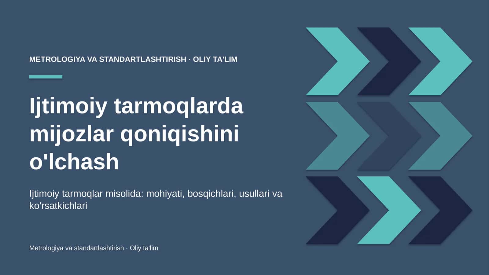 Ijtimoiy tarmoqlarda mijozlar qoniqishini o'lchash