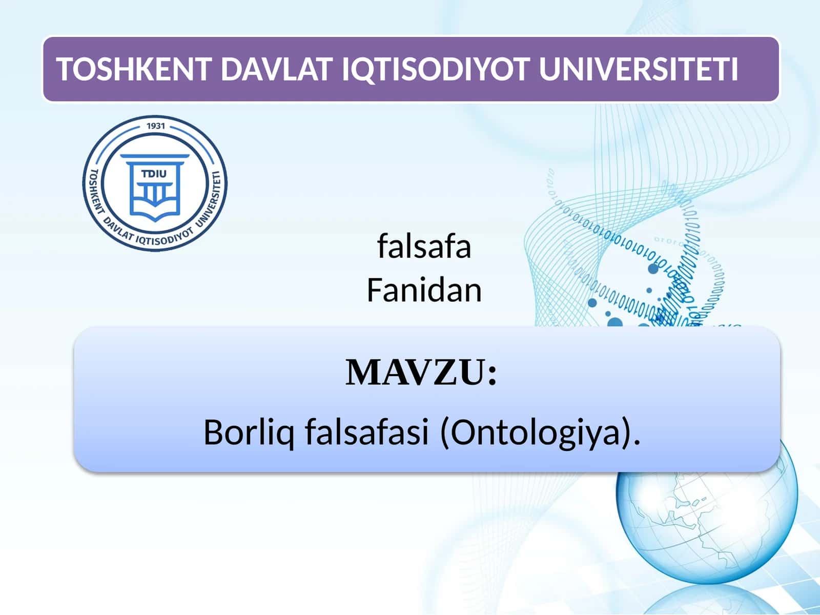 Borliqning fundamental shakllari