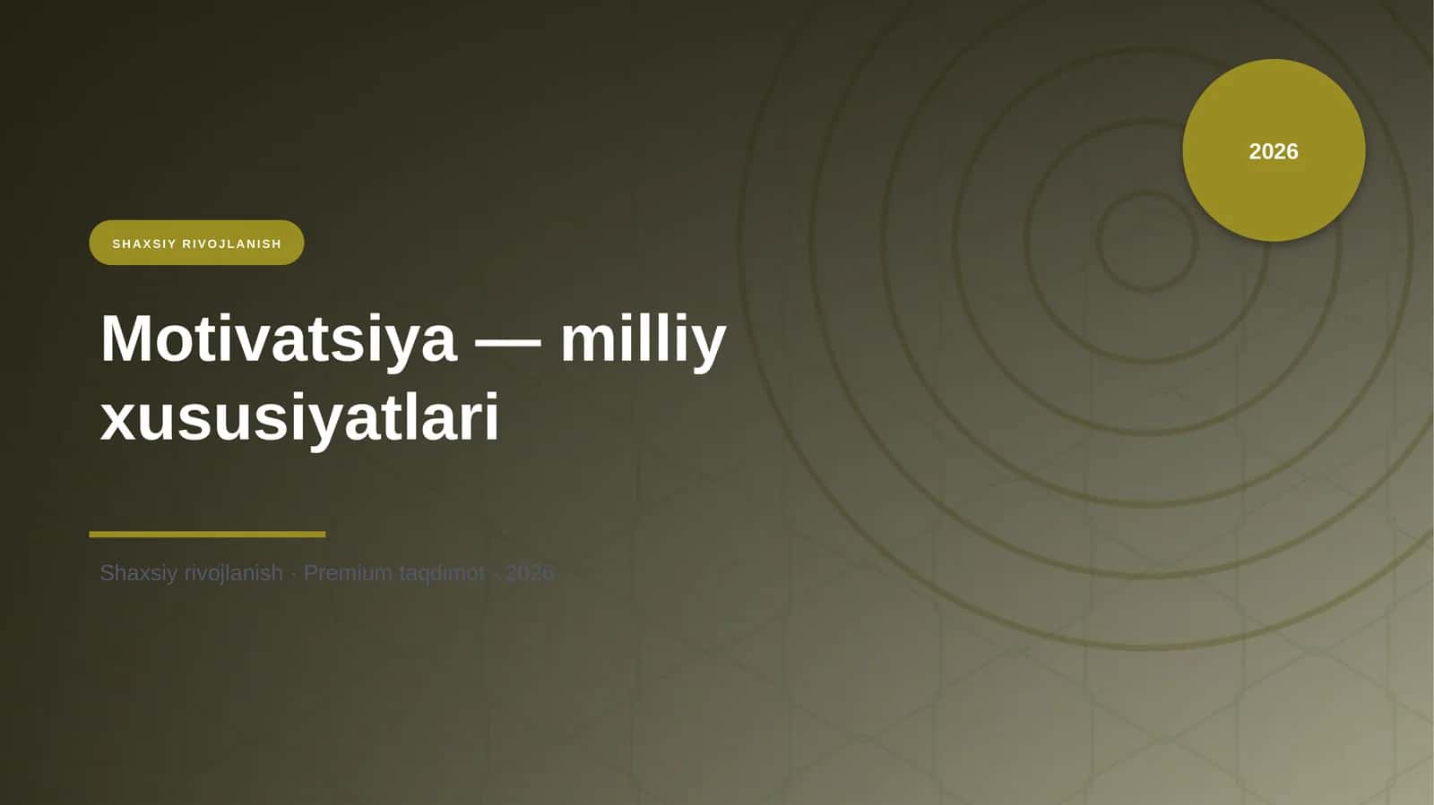 Motivatsiya — milliy xususiyatlari