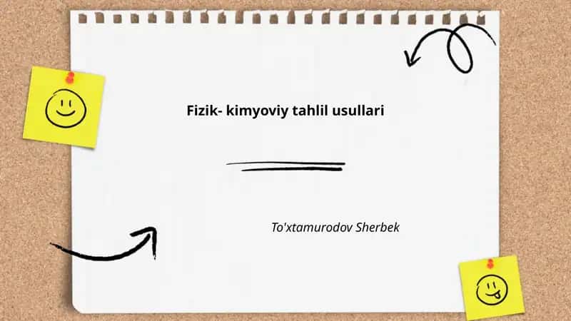 Fizik- kimyoviy tahlil usullari