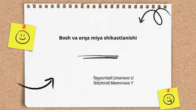 Bosh va orqa miya shikastlanishi