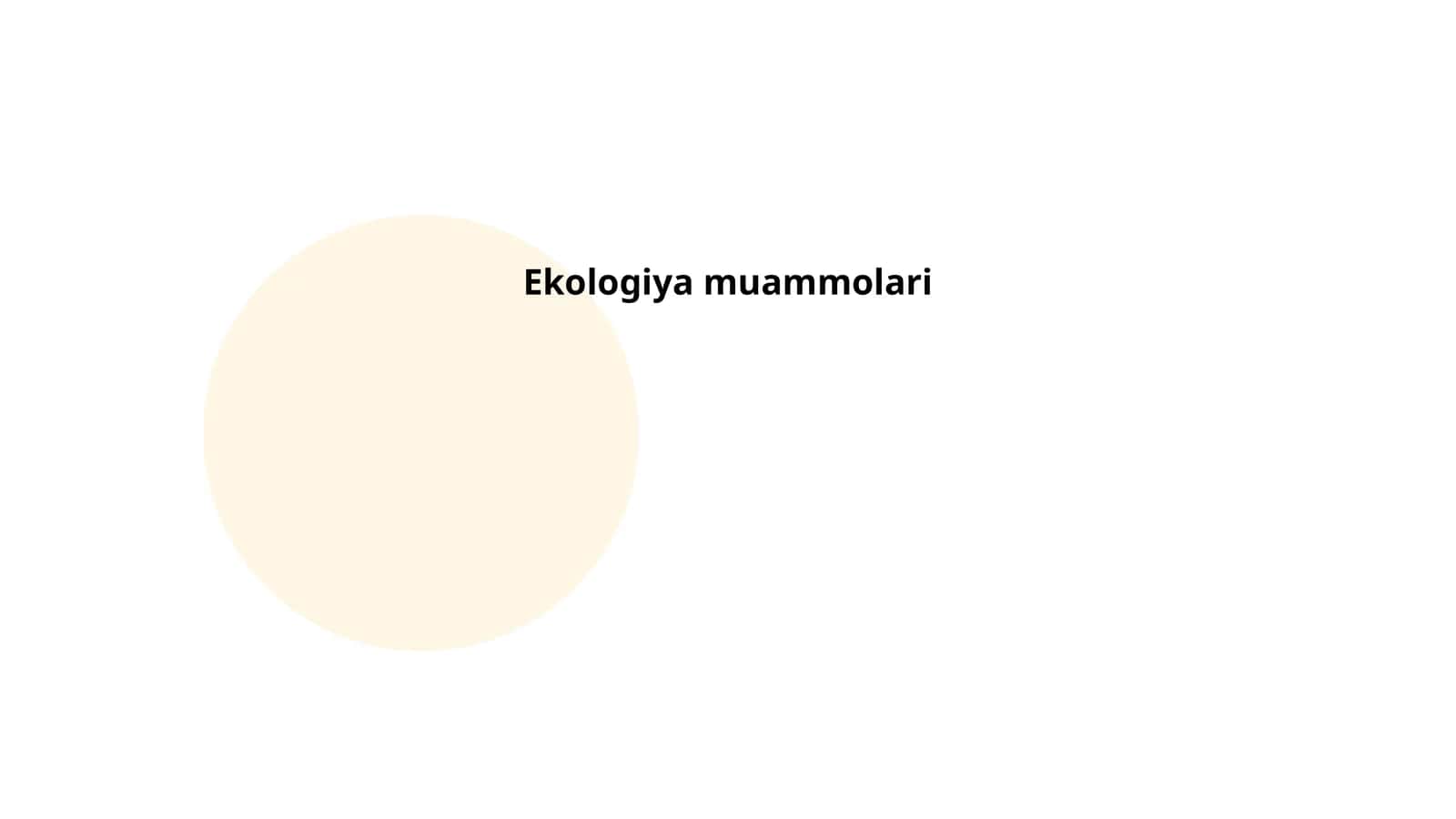 Ekologiya muammolari