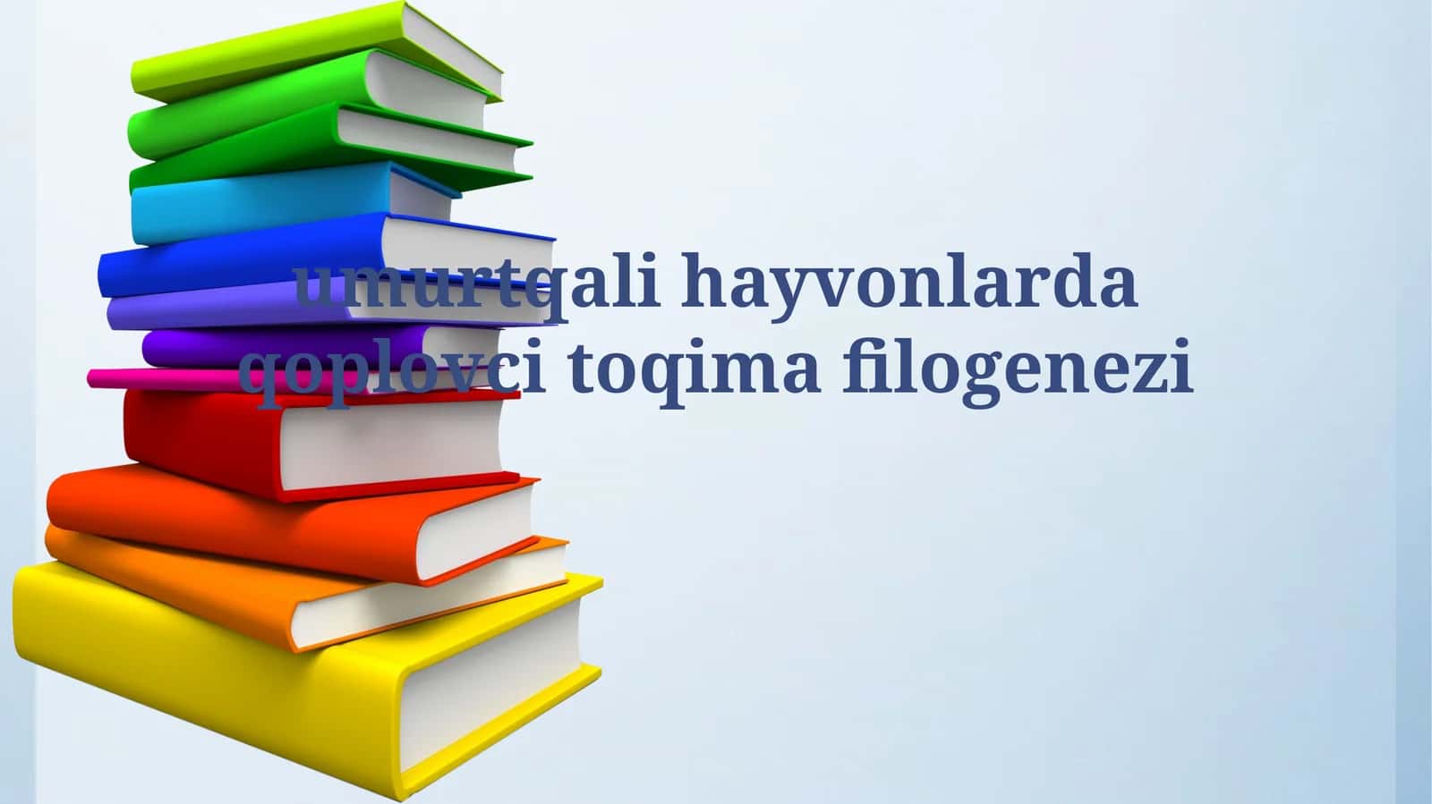 Vertebralilar hayvonlarida qoplovchi to'qimalar filogeniyasi