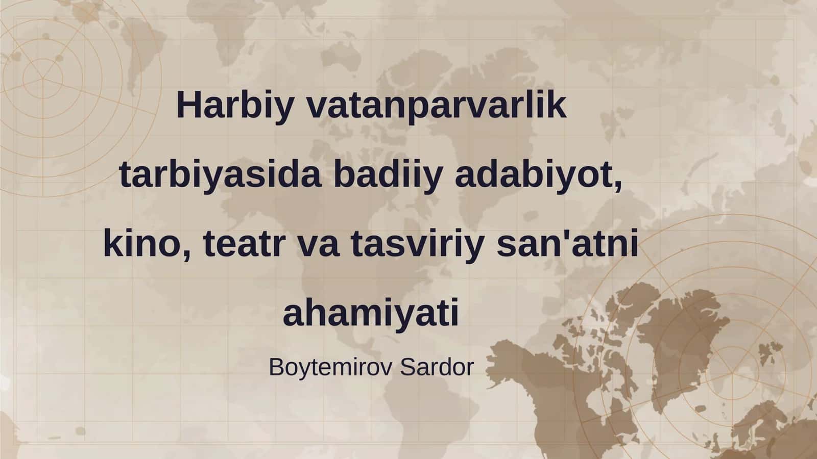 Boytemirov Sardor