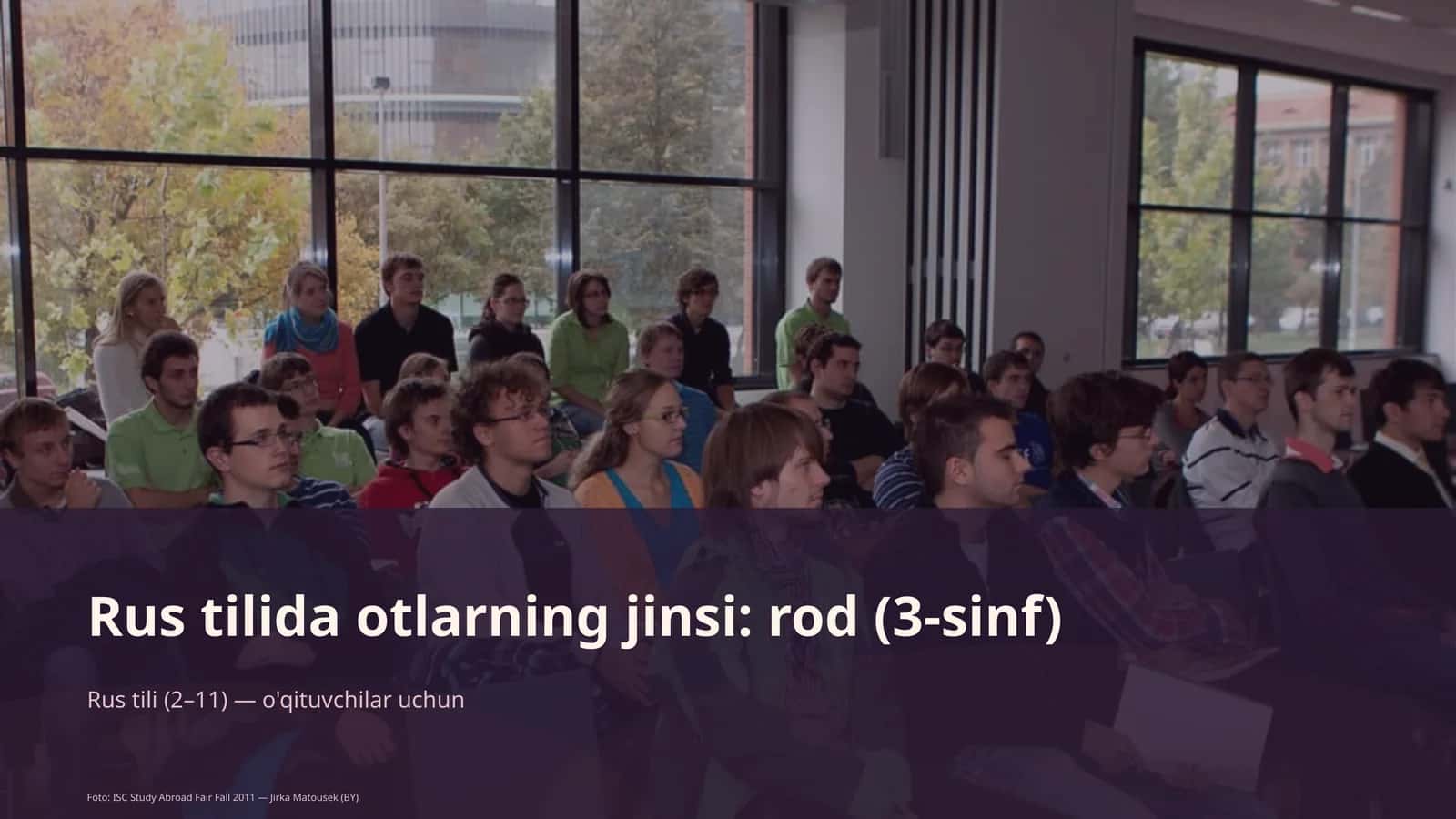 Rus tilida otlarning jinsi: rod (3-sinf)