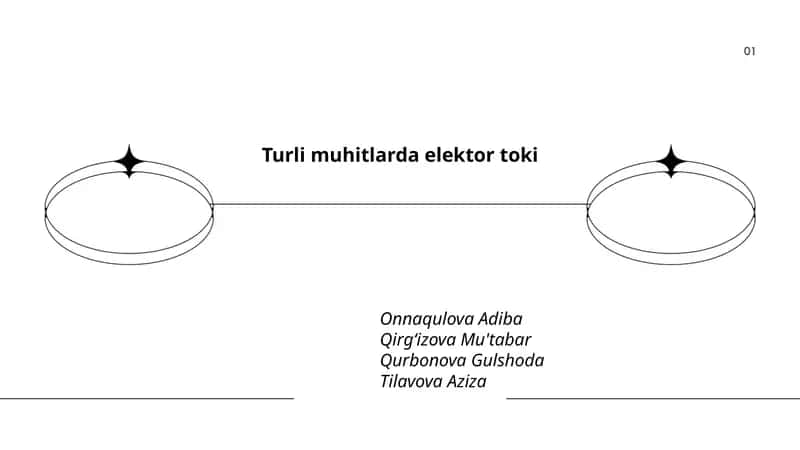 Metallarda elektr toki va erkin elektronlar