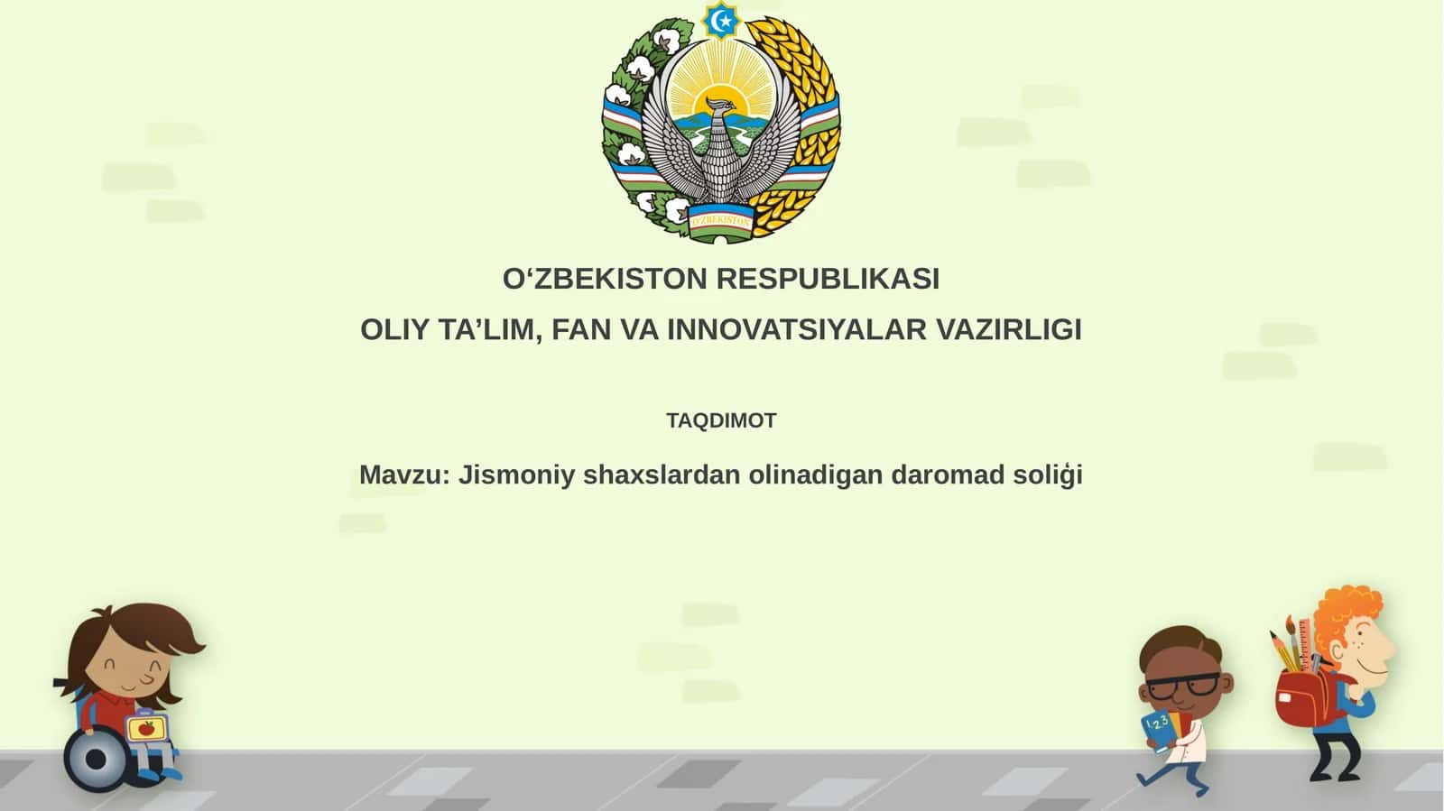 Jismoniy shaxslardan olinadigan daromad solig'i