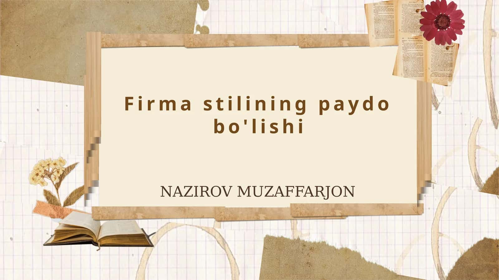 Firma Stilining Mohiyati va Ahamiyati