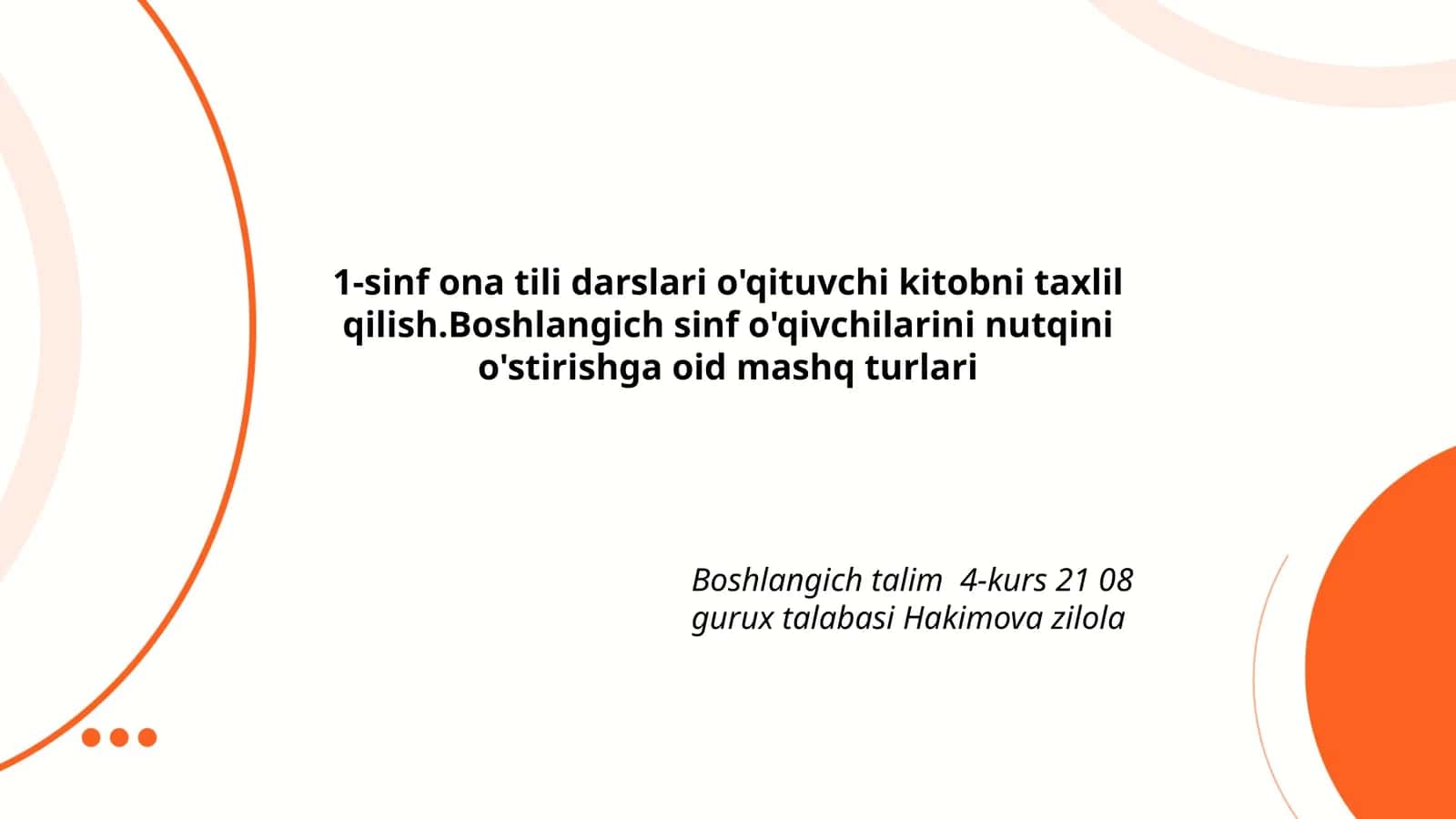 1-sinf ona tili darslari o'qituvchi kitobi