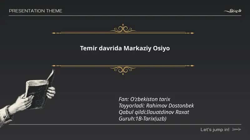 Temir davrida Markaziy Osiyo