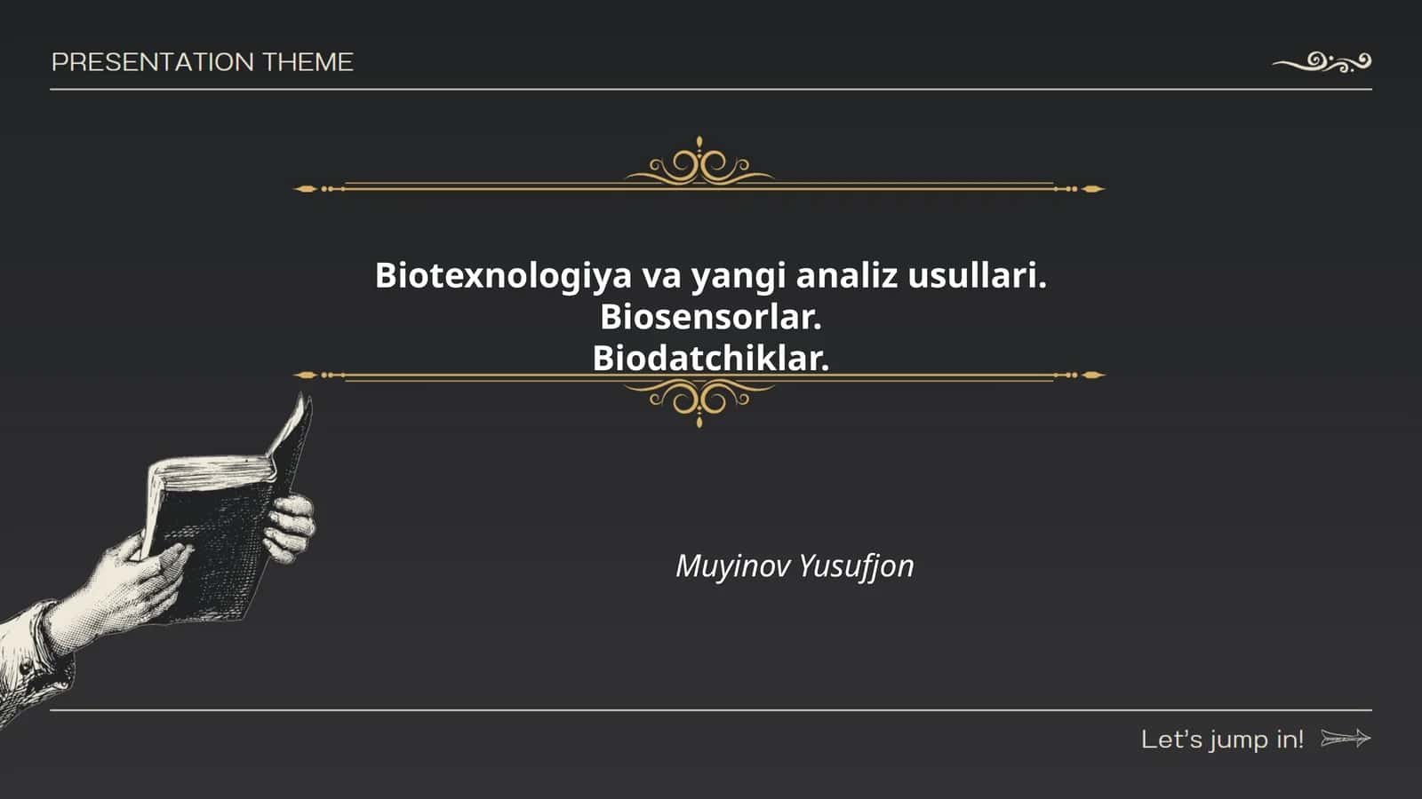 Biosensorlar va biodatchiklar asoslari: tuzilishi va ishlash tamoyillari