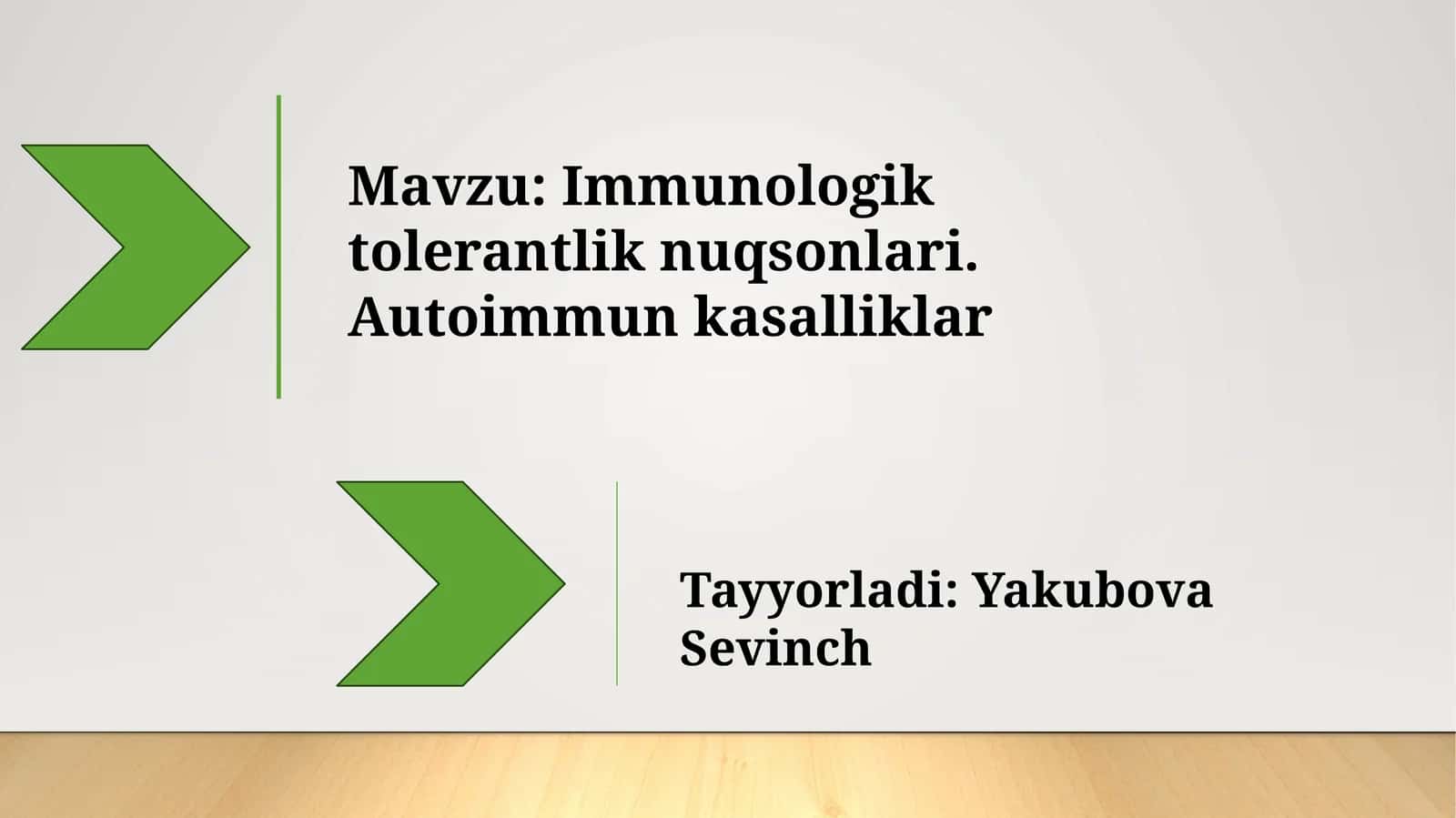 Immunologik tolerantlik nuqsonlari. Autoimmun kasalliklar