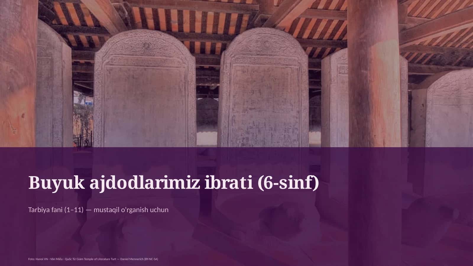 Buyuk ajdodlarimiz ibrati (6-sinf)