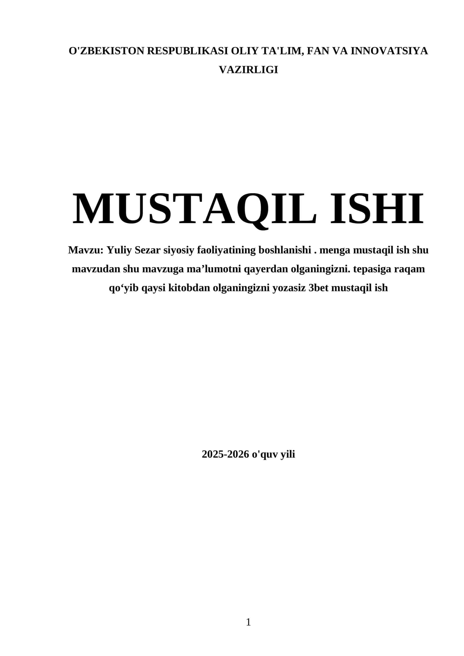 Yuliy Sezar siyosiy faoliyatining boshlanishi