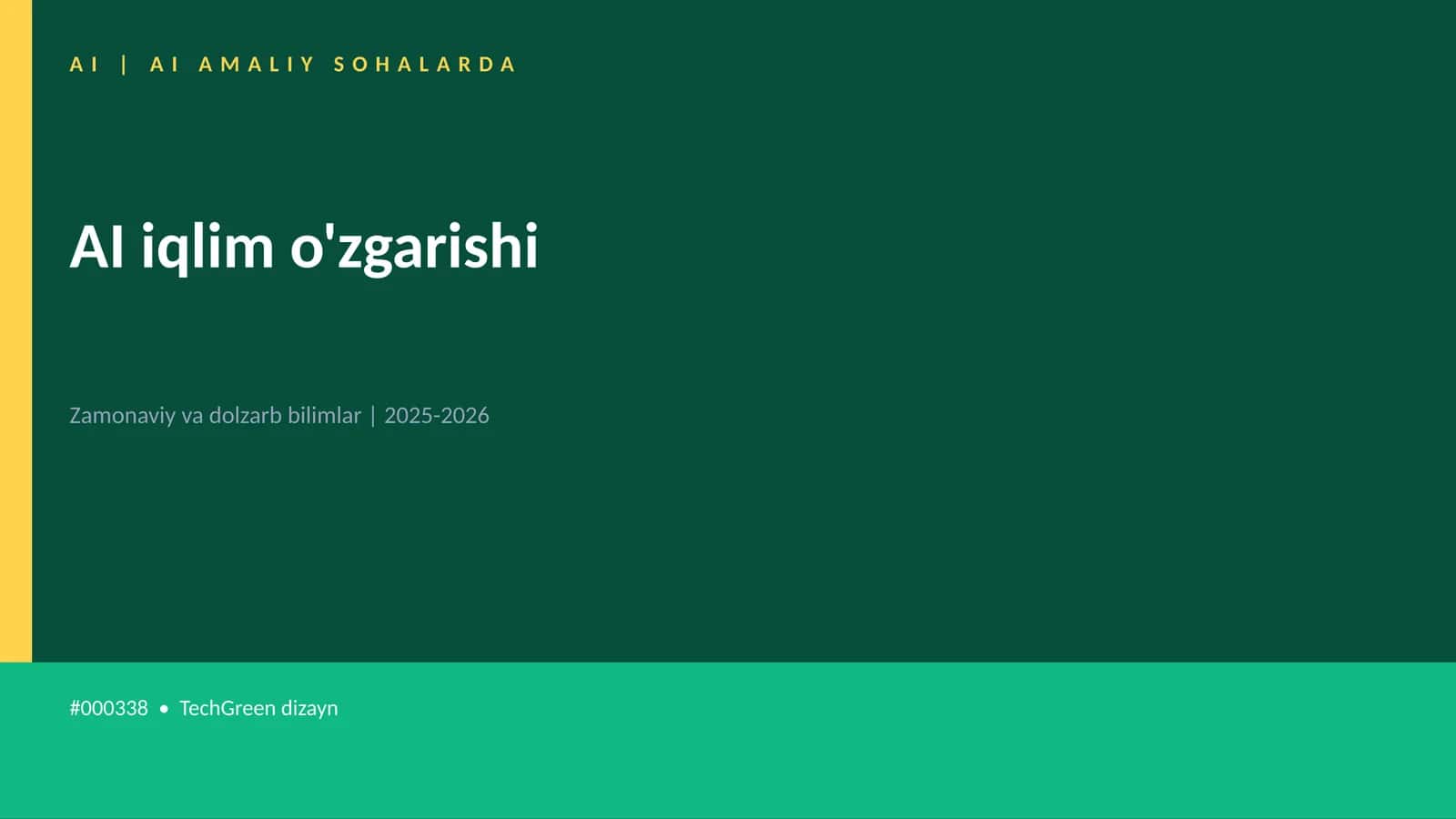AI iqlim o'zgarishi