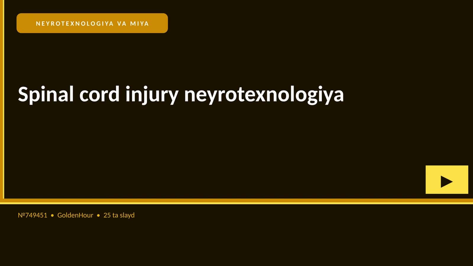 NEYROTEXNOLOGIYA VA MIYA