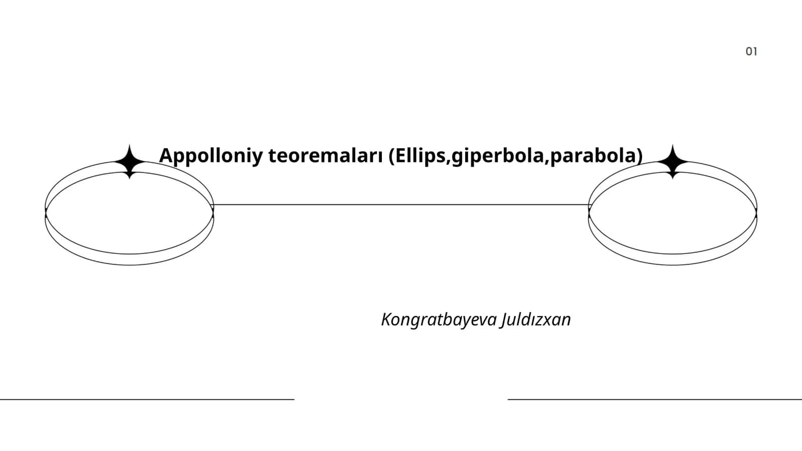 Appolloniy teoremaları (Ellips,giperbola,parabola)